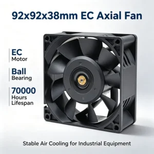 Axial Flow Exhaust Fan, 92x92x38mm, 70000, 110-220V, Plastic