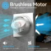 Axial Flow Exhaust Fan, Brushless, Solar, 12V - view 4