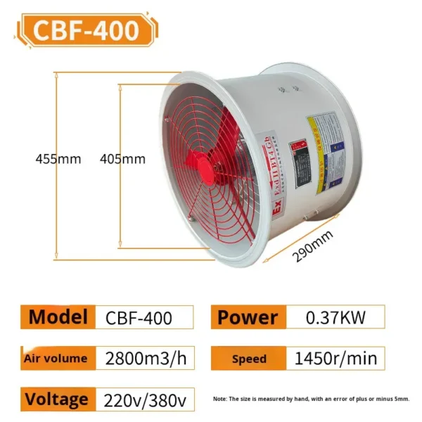 Axial Flow Exhaust Fan, CBF, Explosion-Proof - view 6