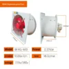 Axial Flow Exhaust Fan, Explosion-proof, 380V, Stainless - view 6