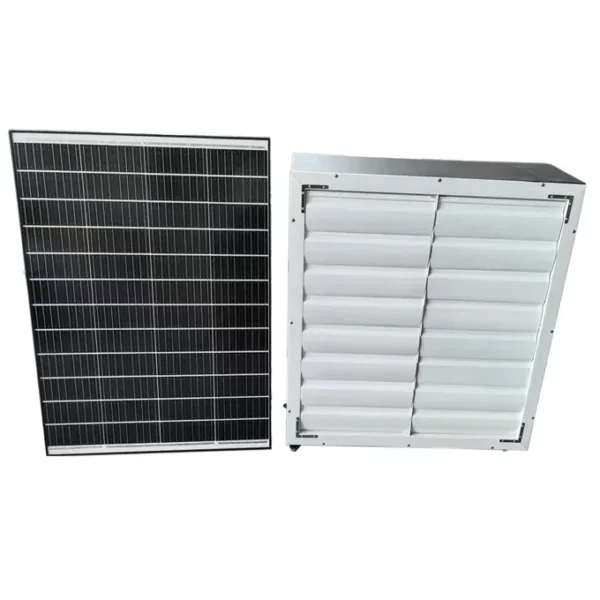 Axial Flow Exhaust Fan, Solar, 220-240V, Aluminum