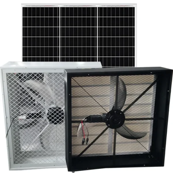 Axial Flow Exhaust Fan, Solar, 220-240V, Aluminum - view 3