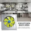 Axial Flow Exhaust Fan, Stainless, Steel, 220V - view 4