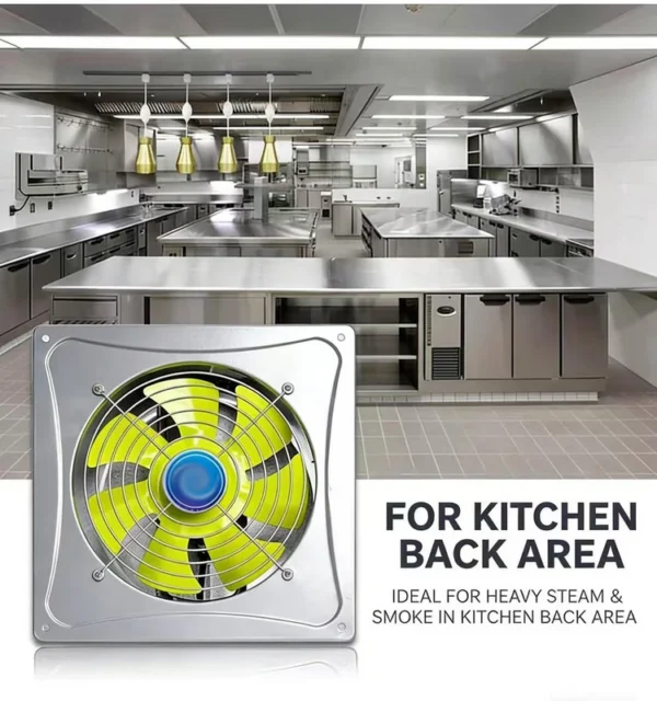 Axial Flow Exhaust Fan, Stainless, Steel, 220V - view 4