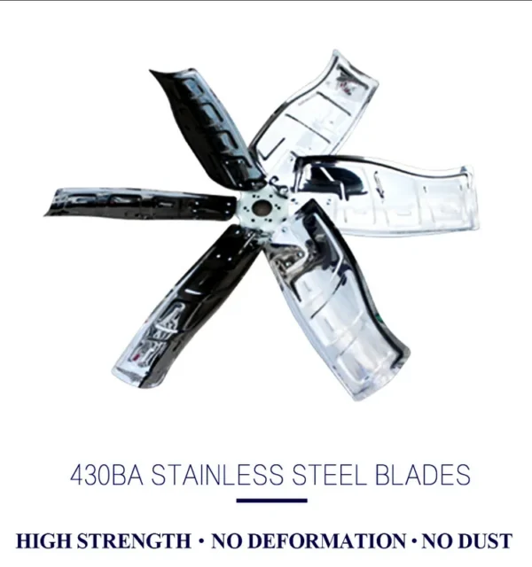 Axial Flow Exhaust Fan, Stainless, Steel, Wall - view 3