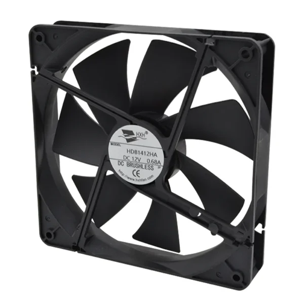 Axial Flow Fan, 12/24V, 140x140x25mm, 70000, Plastic - view 4