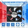 Axial Flow Fan, 120*120*25mm, 12025, DC12V24V, 3200 - view 3