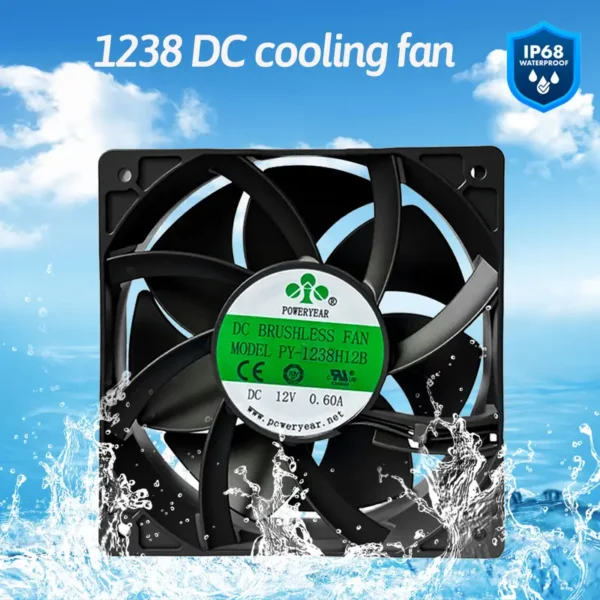Axial Flow Fan, 12038, Waterproof, IP55, IP65 - view 4