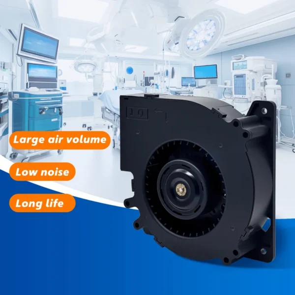 Axial Flow Fan, 120mm, 12V, 24V, 48V - view 4