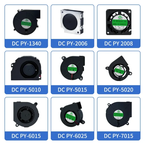 Axial Flow Fan, 120mm, 12V, 24V, 48VDc - view 2