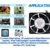 Axial Flow Fan, 120x120x38mm, 110V, 220V, 240V - view 5