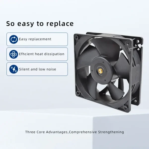 Axial Flow Fan, 120X120X38mm, 12V/24V/48V - view 4