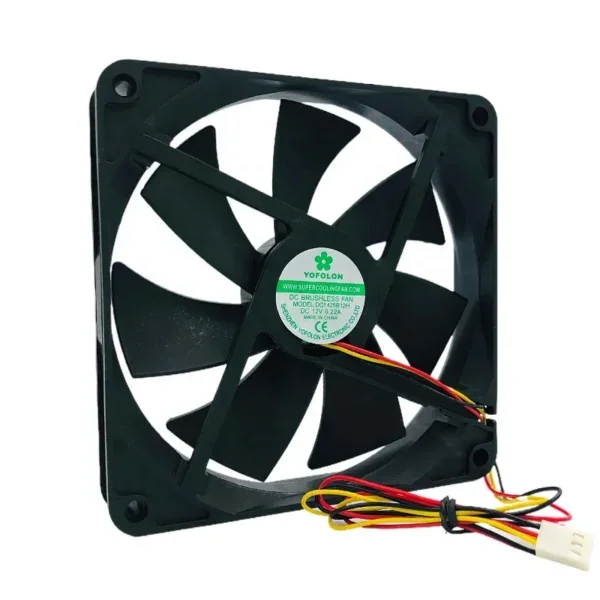 Axial Flow Fan, 140mm, Brushless, 14025, 12V/24V - view 6