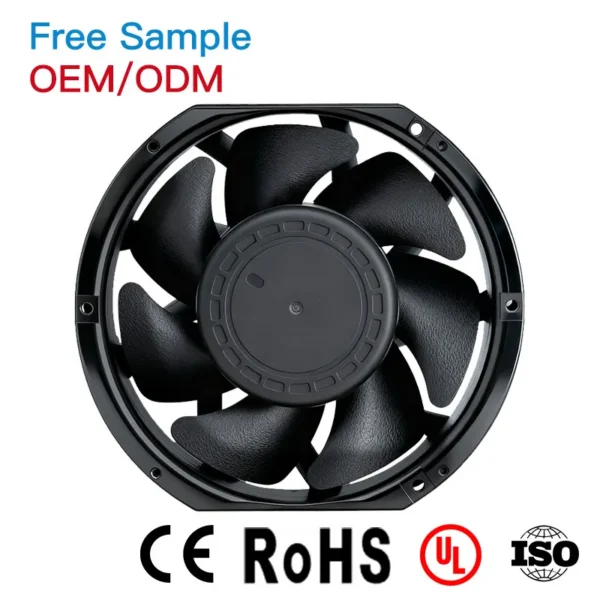 Axial Flow Fan, 172mm, Plastic, Waterproof, IP68