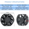 Axial Flow Fan, 172mm, Plastic, Waterproof, IP68 - view 2