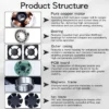 Axial Flow Fan, 172mm, Plastic, Waterproof, IP68 - view 5