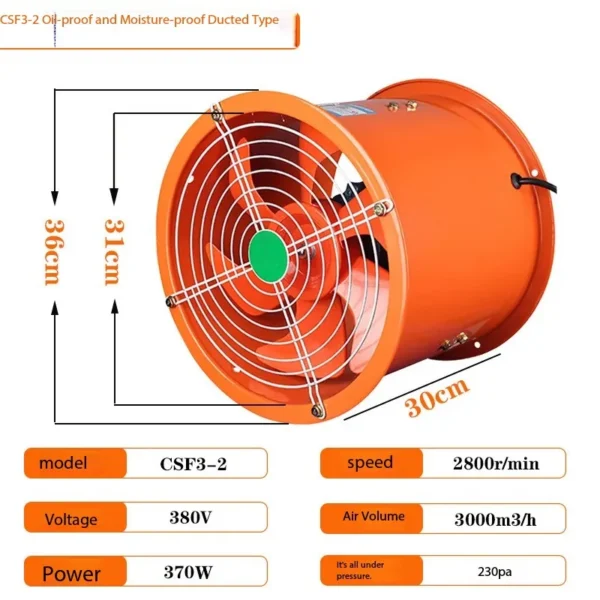 Axial Flow Fan, 220-380V, Electric - view 2