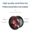 Axial Flow Fan, 220V/380V-Ball, 500mm - view 4