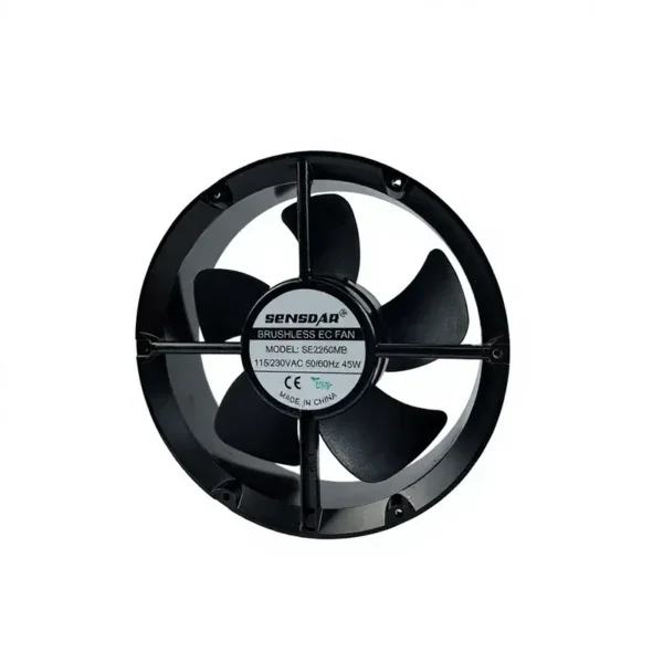 Axial Flow Fan, 220x60mm, 110-240V, Plastic, HVAC - view 3