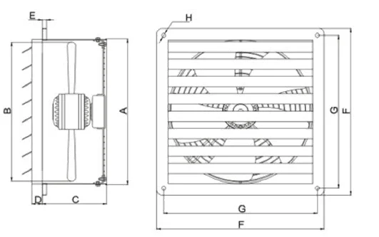 Axial Flow Fan, 250mm, 350mm, 450mm, 550mm - view 5
