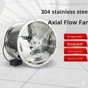 Axial Flow Fan, 304, Stainless, Steel, 380v