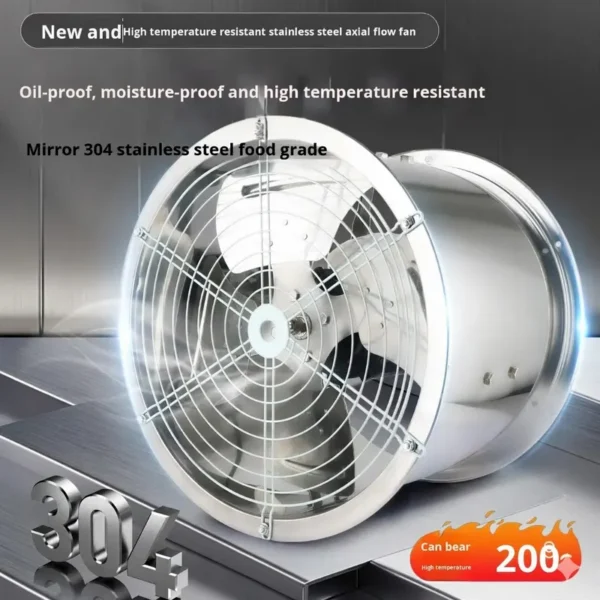 Axial Flow Fan, 304, Stainless, Steel, 380v - view 5