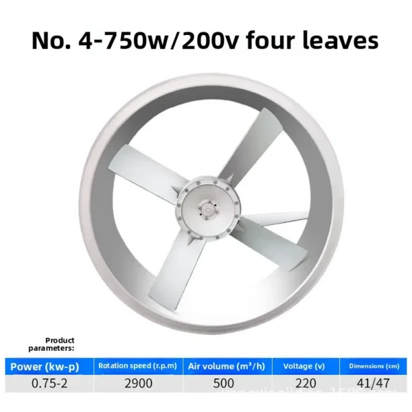 Axial Flow Fan, 380, Electric - view 2