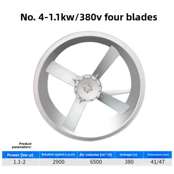 Axial Flow Fan, 380, Electric - view 3