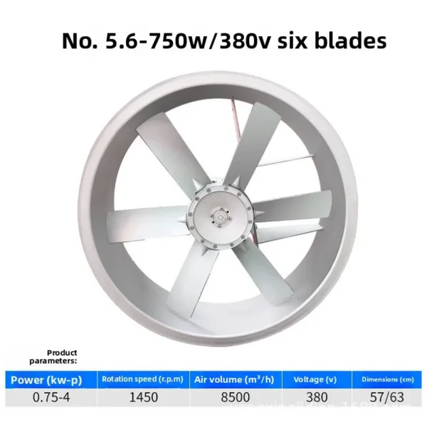Axial Flow Fan, 380, Electric - view 4