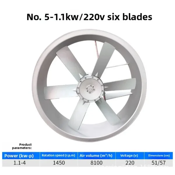 Axial Flow Fan, 380, Electric - view 5
