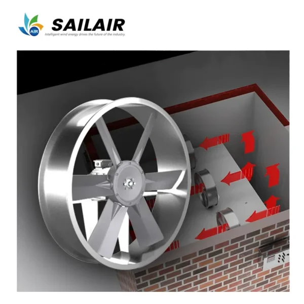 Axial Flow Fan, 380 V, 4000-6500 m³ - view 5