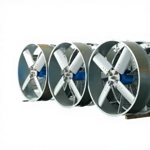 Axial Flow Fan, 380 V, Electric, 23.23in, Roof Fan, Aluminum