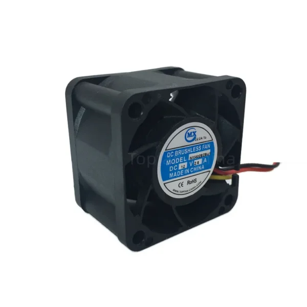 Axial Flow Fan, 40mm, 4028, 28mm, 4-Wire - view 2