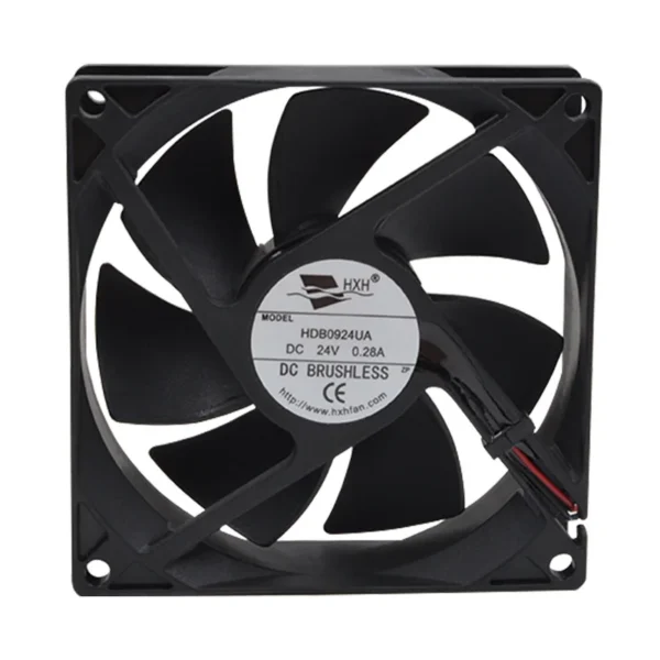 Axial Flow Fan, 48V, 92x92x25mm, Plastic - view 2