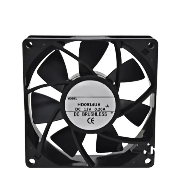 Axial Flow Fan, 48V, 92x92x25mm, Plastic - view 2