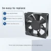 Axial Flow Fan, 48V, 92x92x25mm, Plastic - view 4