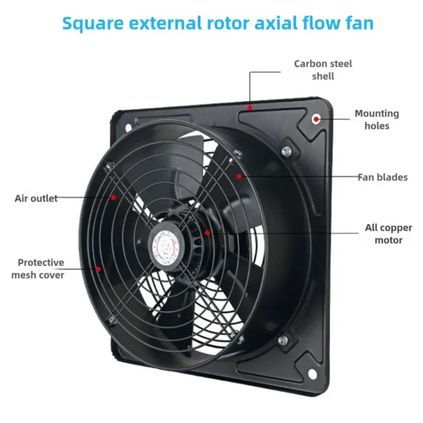 Axial Flow Fan, 500MM, Roof - view 4
