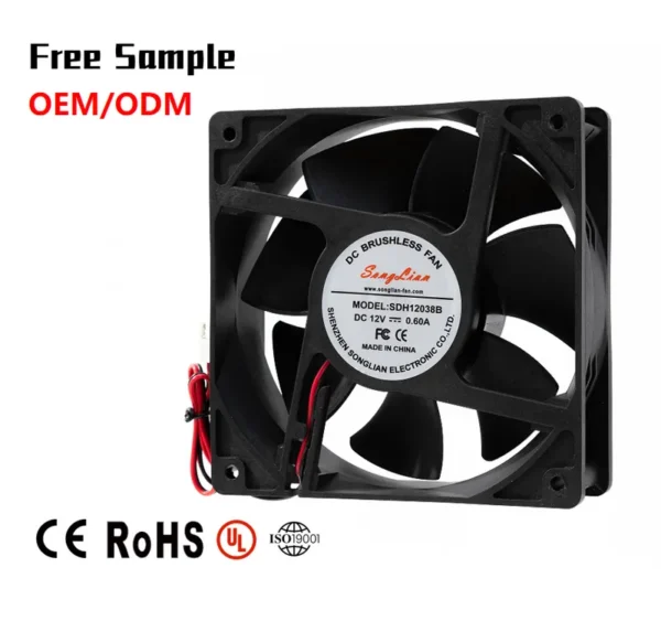 Axial Flow Fan, 5v, 12v, 24v, 48v - view 2