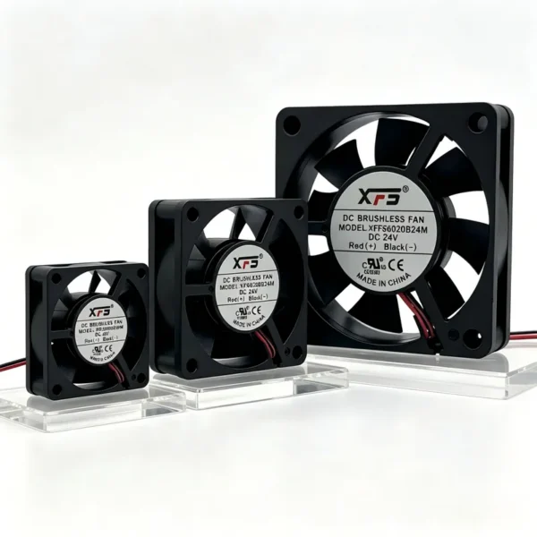 Axial Flow Fan, 60x60x20mm, 12V, Plastic, Waterproof