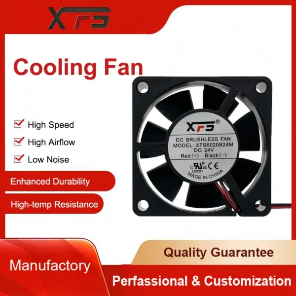 Axial Flow Fan, 60x60x20mm, 12V, Plastic, Waterproof - view 4