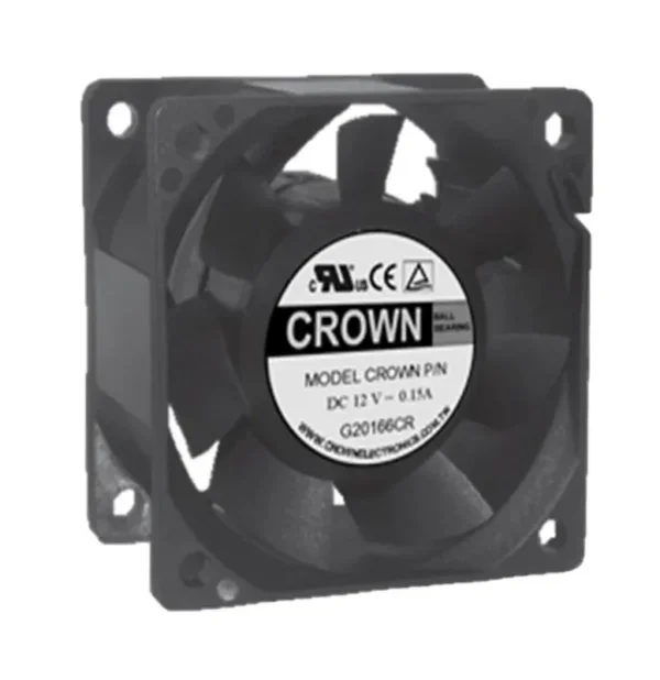 Axial Flow Fan, 60x60x38, Plastic, 6cm, 60mm