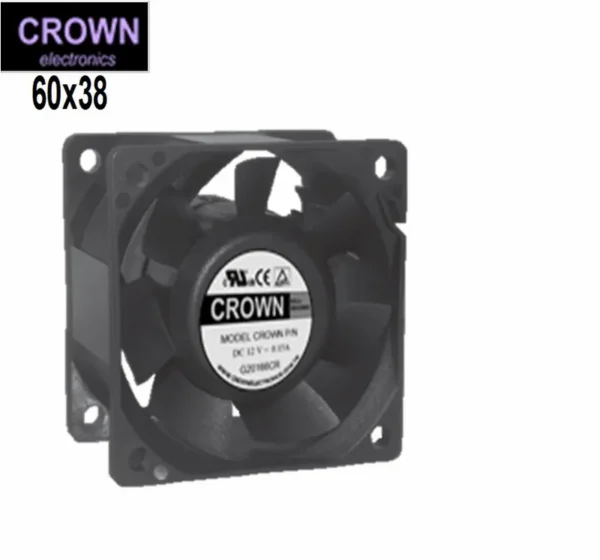 Axial Flow Fan, 60x60x38, Plastic, 6cm, 60mm - view 4