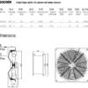 Axial Flow Fan, 710mm, 800mm, 900mm, Wall - view 4