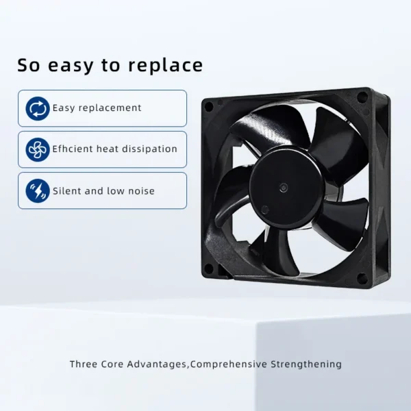 Axial Flow Fan, 8025-5, 80x80x25mm, 12V/24V, 70000 - view 5