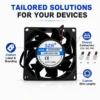 Axial Flow Fan, 8038, Brushless, 12/24/48V - view 3