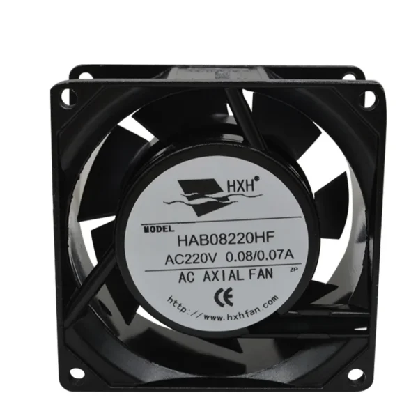 Axial Flow Fan, 80x80x38mm, 110-220V, 70000, Plastic - view 2