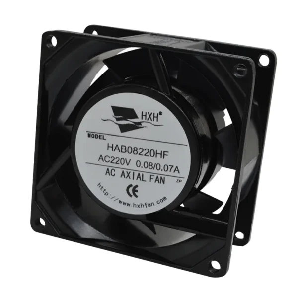 Axial Flow Fan, 80x80x38mm, 110-220V, 70000, Plastic - view 5