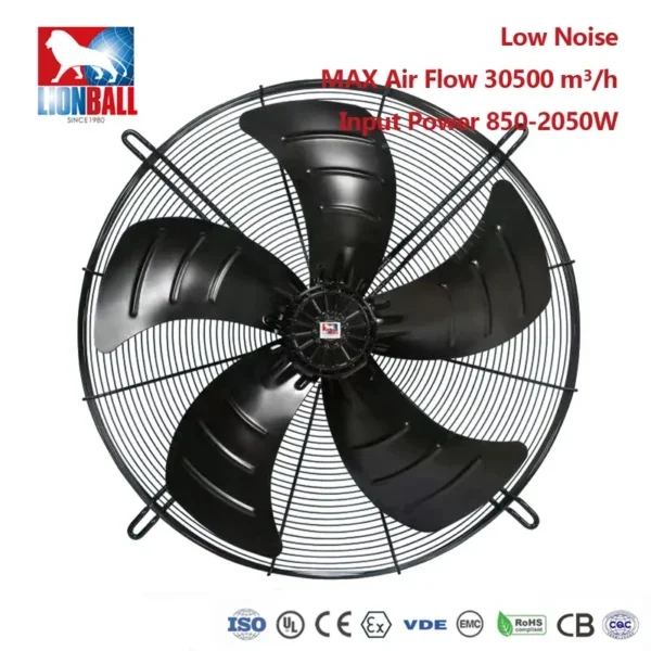 Axial Flow Fan, 900mm, 380 V, Electric