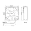 Axial Flow Fan, 9225, 92x92x25mm, Brushless, 12V - view 5