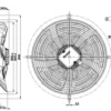 Axial Flow Fan, A4E350-AP06-33, S4E350-AP06-33, 230V, 350MM - view 3